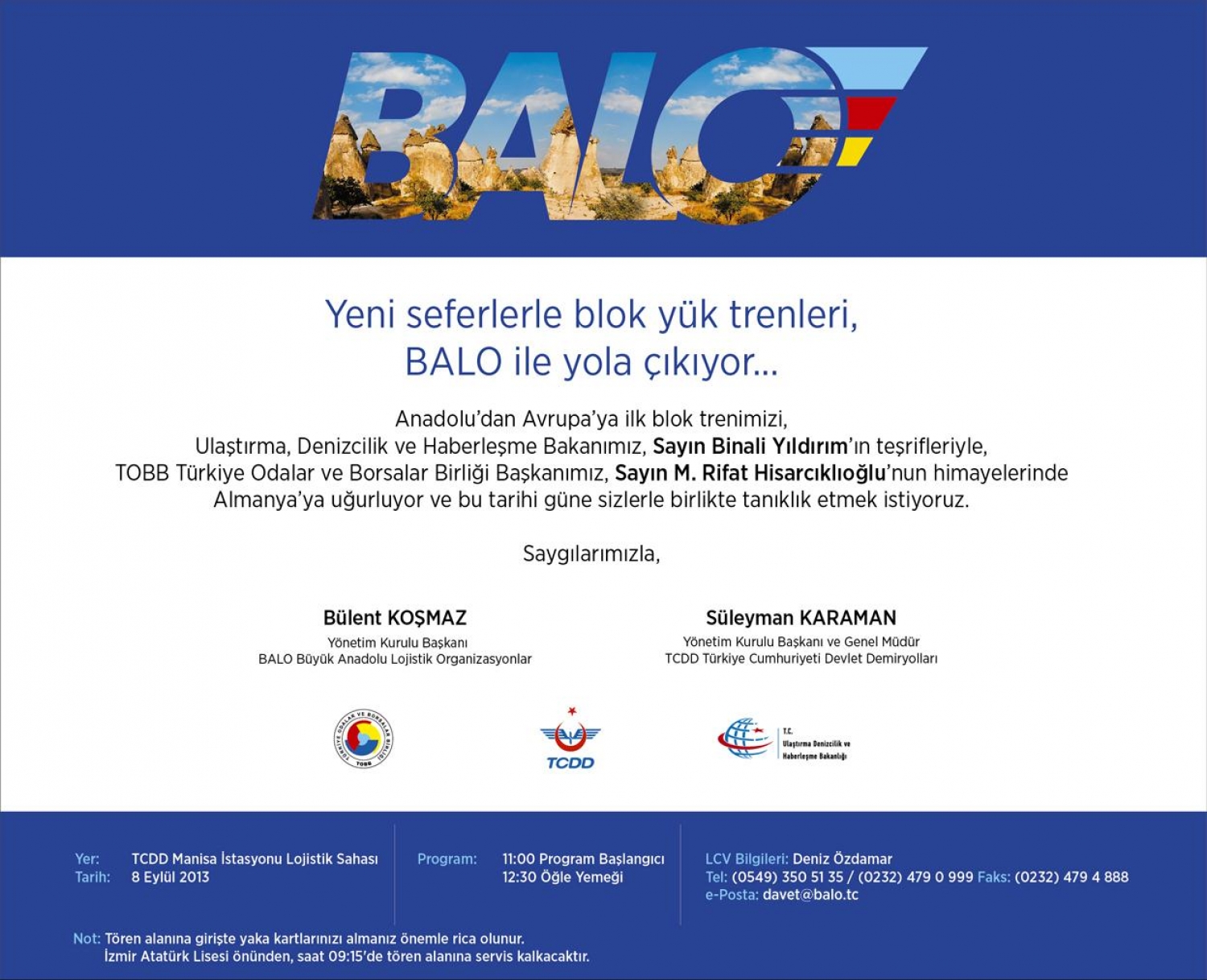 TARİFELİ SEFERLERLE BALO YÜK TRENLERİ YOLA ÇIKIYOR...