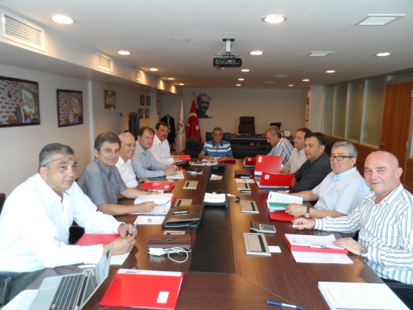 Taşımalar Öncesi Son Yönetim Kurulu Toplantısı 15 Ağustos 2013 Perşembe Günü Yapıldı